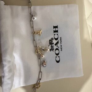 Coach Silver and Gold Charm Bracelet